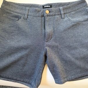 St33le knit shorts, gray, size 31